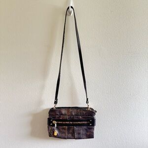 See by Chloe Textured Leather Metallic Crossbody Bag Clutch